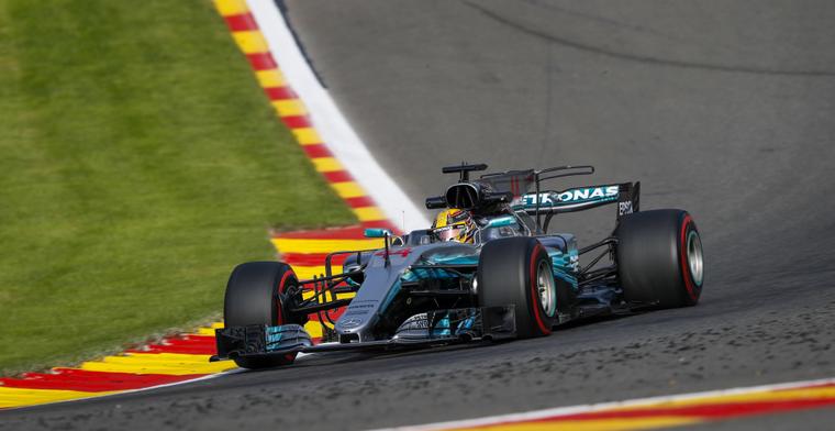 Uitslag Grand Prix van België Lewis Hamilton wint drama voor