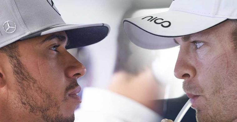 Rosberg: Ik zal nooit de geheimen van Hamilton verklappen aan Bottas