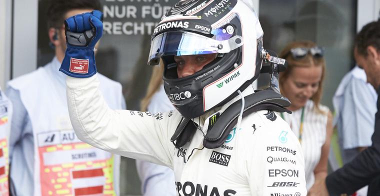 '90 procent zeker dat Bottas in 2018 bij Mercedes blijft'