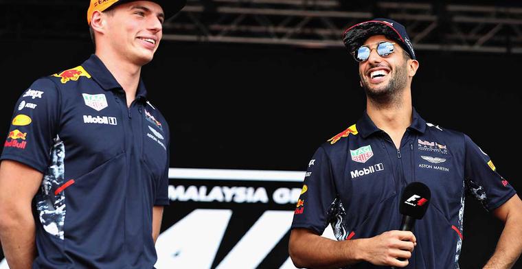 Ricciardo dolt Max Verstappen met nieuw megacontract bij Red Bull