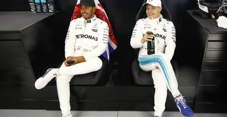 Bottas hoopt dat Lewis Hamilton bijtekent bij Mercedes