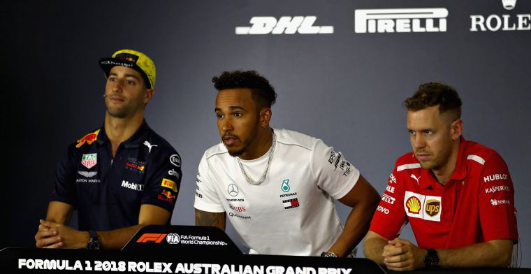 Hamilton: Ricciardo moet uitkijken