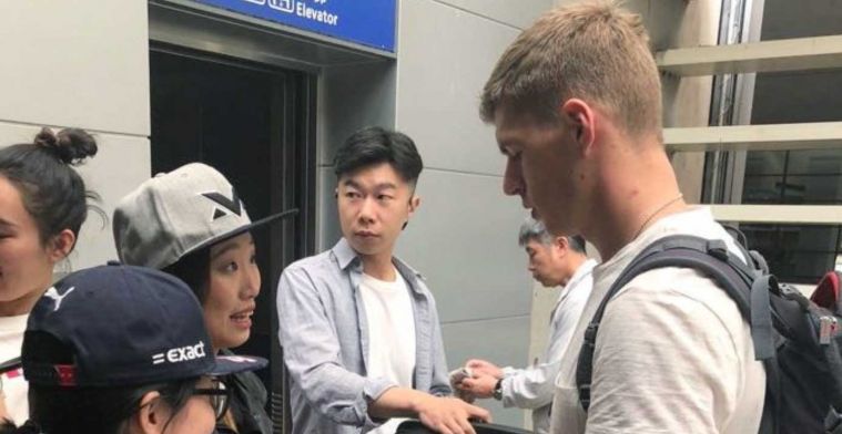 Max Verstappen is geland in China