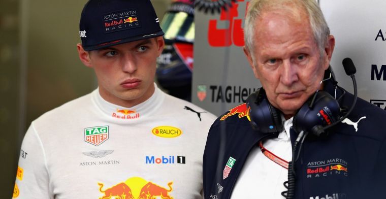 Helmut Marko is mild voor Max Verstappen