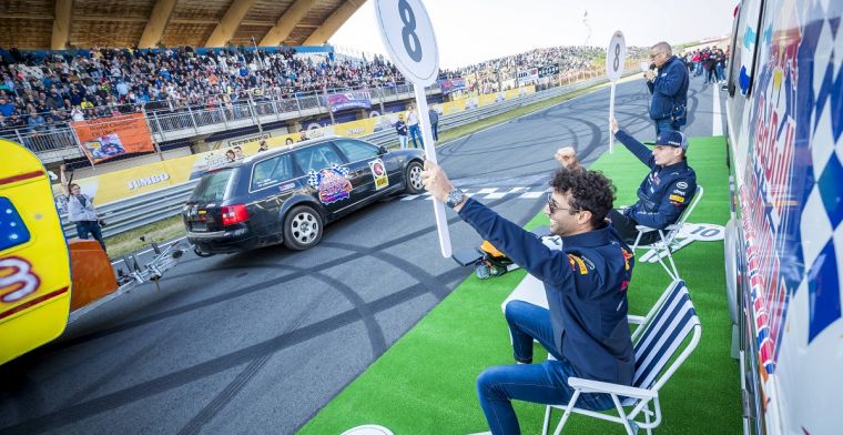 Ricciardo geeft een duidelijk signaal af naar de fans op de Jumbo Racedagen