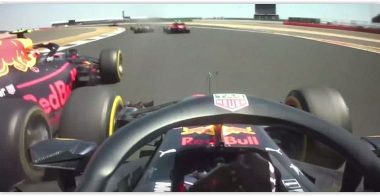 Verstappen en Ricciardo toucheren gevaarlijk bij openingsronde Silverstone GP