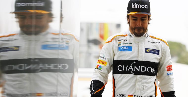Alonso nog steeds last van blessure na crash op Spa