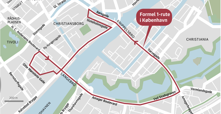 Gemeente Kopenhagen blokkeert plannen voor Deense Grand Prix