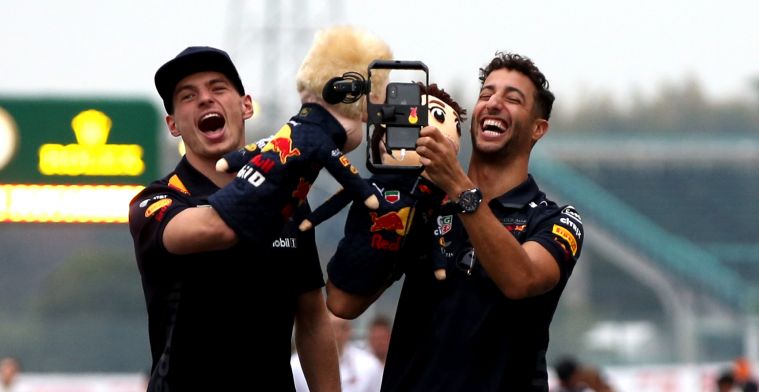 Ricciardo: ''Verstappen is zeker niet moediger dan ik''