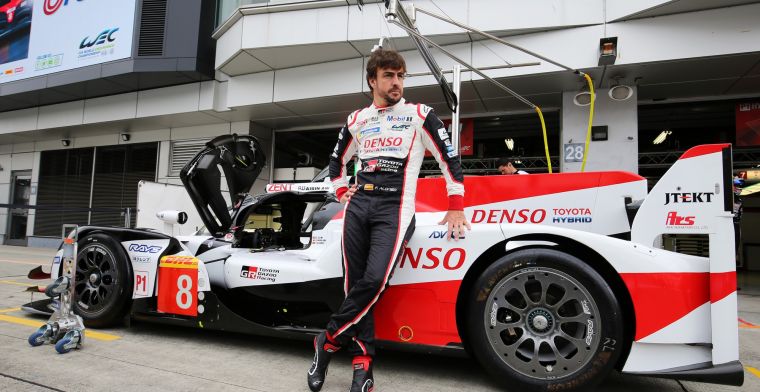 Fernando Alonso staat opnieuw bovenaan met Toyota