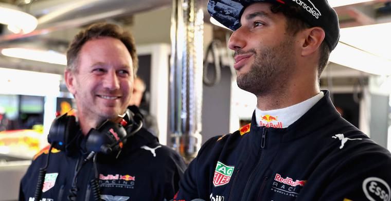 Horner: Vettel had Ricciardo nooit kunnen inhalen