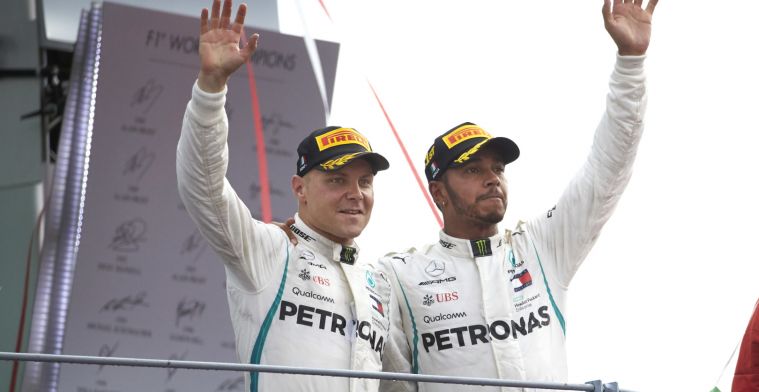 Relatie Hamilton en Bottas is 'als Alice in Wonderland' vergeleken met Rosberg