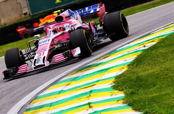 Force India krijgt een tik te verwerken in Brazilië 