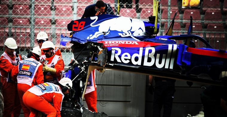 Ongelukken in 2018 kostten Toro Rosso meer dan twee miljoen euro