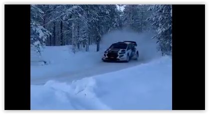 Bottas ondergaat 'vuurdoop' in WRC-wagen in ijskoud Finland
