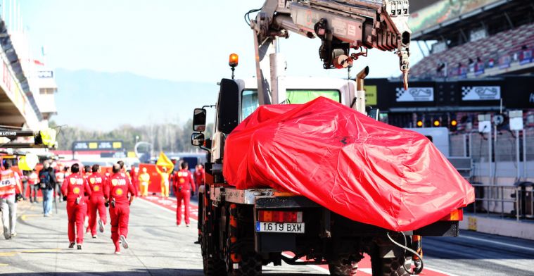 Crash Vettel zorgt er voor dat Ferrari komende uren niet in actie kan komen