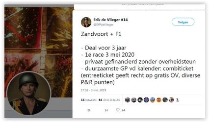 Twitteraar verwijdert onthullend bericht: Zandvoort GP voor drie jaar getekend