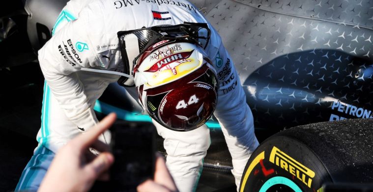 Mercedes: Beschadiging vloer Hamilton kwam door rijden over kerbstones