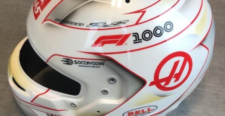 Romain Grosjean komt met speciale helm voor 1000ste F1 race