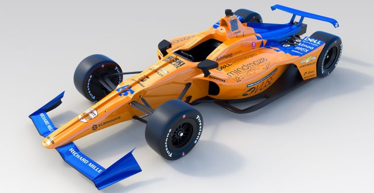 Met deze auto rijdt Fernando Alonso dit jaar de Indy500!