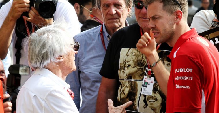Volgens Bernie Ecclestone heeft de Formule 1 een winnende Sebastian Vettel nodig