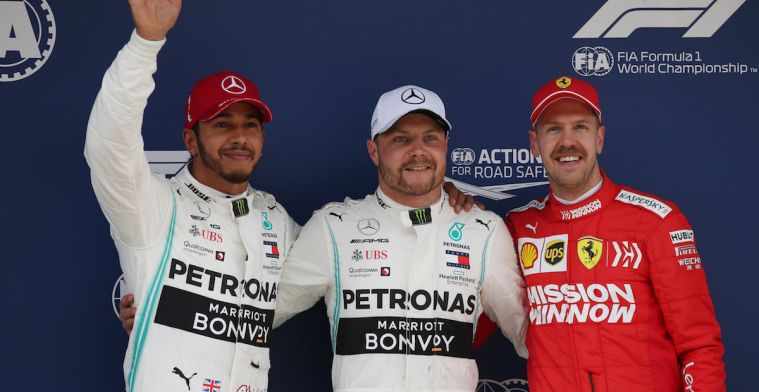 Bottas over zijn pole in China: 'Ik heb Lewis en twee Ferrari's achter mij..'