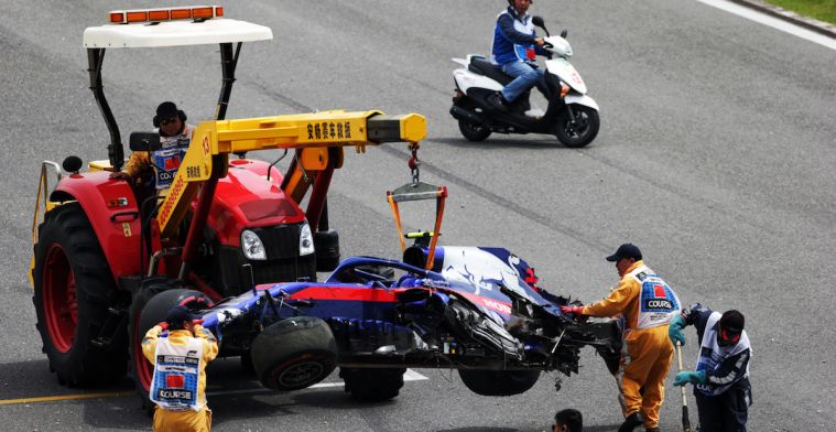 Geen kwalificatie voor Albon na crash: Toro Rosso wisselt chassis