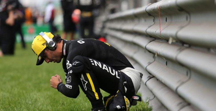 Daniel Ricciardo geeft zichzelf de schuld in ongeluk met Kvyat
