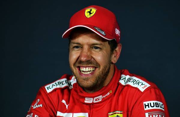 Sebastian Vettel heeft de lachers op zijn hand na de kwalificatie