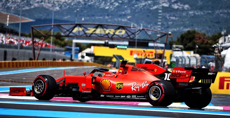 Ferrari test opnieuw onderdelen van GP Frankrijk