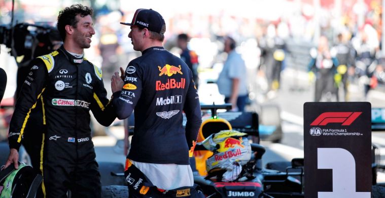 Ricciardo na overwinning Verstappen: Ik voel dat ik geen twaalfde wil zijn