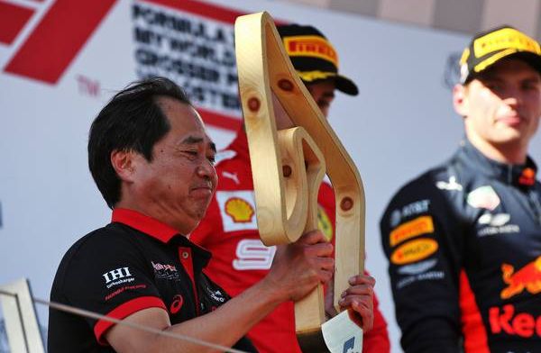 Honda topman Tanabe overrompeld op het podium: Geen flauw idee wat ik moest doen