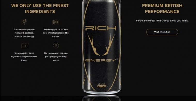 Rich Energy past eindelijk logo aan
