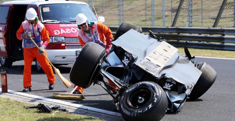 De heftigste crashes tijdens de GP van Hongarije op de Hungaroring