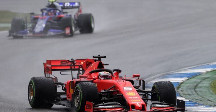 Vettel ging van de baan in poging snelste raceronde van Verstappen af te pakken