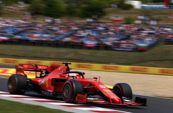 Sebastian Vettel kan wel lachen: ''Ik kon Max niet meer tegenhouden''
