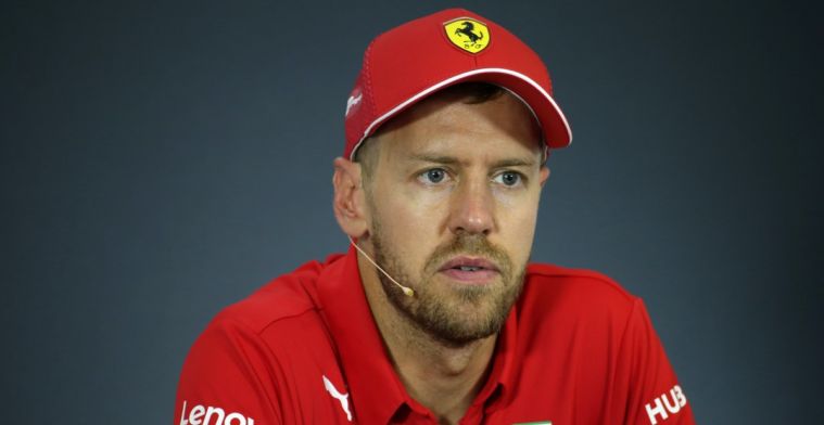 Sebastian Vettel dwingt journalisten hun rommel op te ruimen