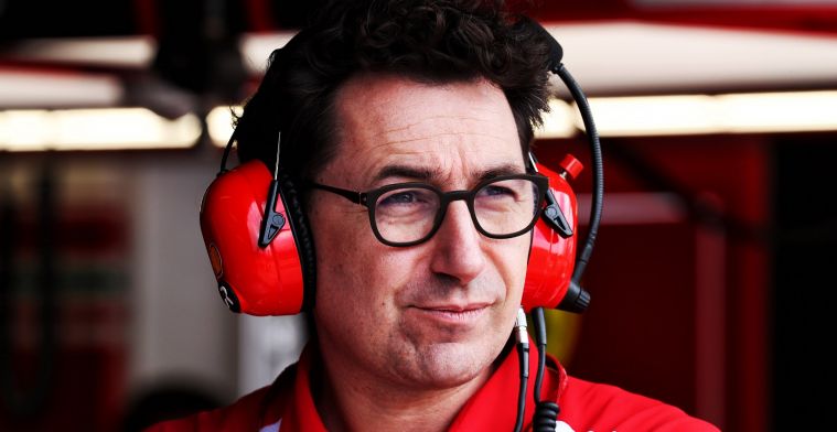 Stroef seizoen van Ferrari komt volgens Binotto Niet door andere rol