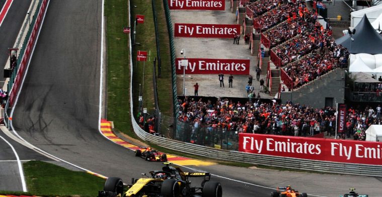 De FIA gaat track limits hanteren tijdens GP van België bij Raidillon