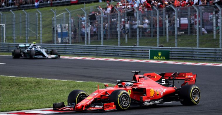 Vettel baalt van het verlies van de Duitse Grand Prix