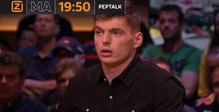 Max Verstappen vanavond aan tafel bij eerste aflevering Peptalk