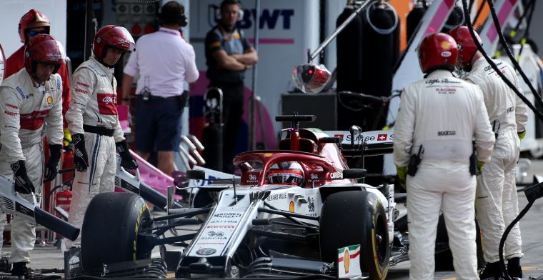 Alfa Romeo baalt flink van bandenfout Raikkonen op Monza: Eerste fout in jaren
