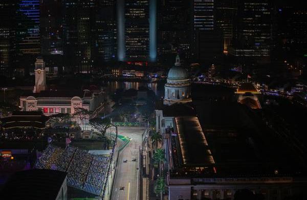 Definitieve startopstelling voor de Grand Prix van Singapore 2019