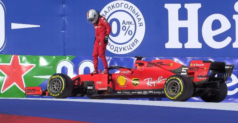 BREAKING: Sebastian Vettel valt uit tijdens GP van Rusland!