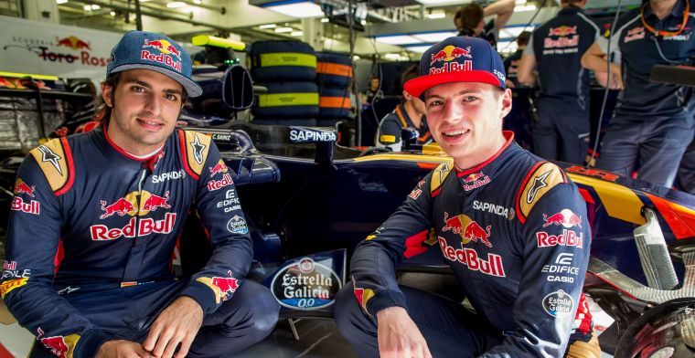 Sainz blikt terug op 'super competitieve strijd' met Max Verstappen bij Toro Rosso
