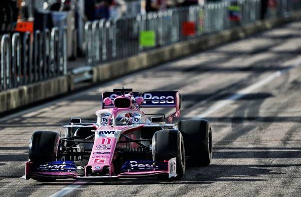 Perez start GP van Verenigde Staten vanuit pits omdat hij weegmoment miste