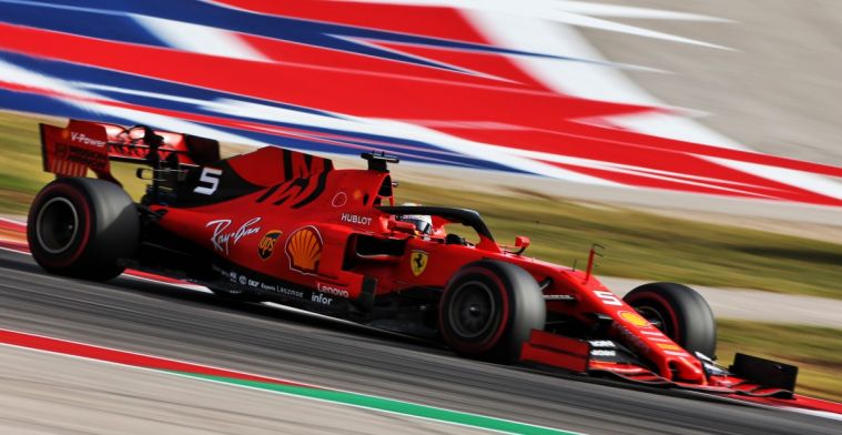 Vettel valt uit met gebroken wielophanging