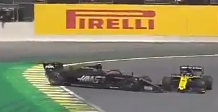 'F*cking idiot' Ricciardo krijgt vijf seconden tijdstraf na touché Magnussen