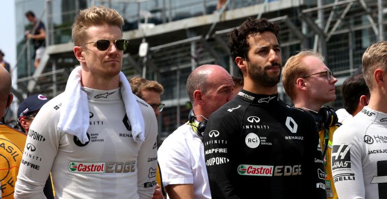 Ricciardo maakt zich geen zorgen om toekomst van Hulkenberg