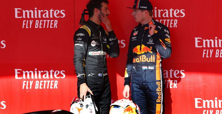 Ricciardo ziet Verstappen wereldkampioen worden: Talent heeft hij sowieso